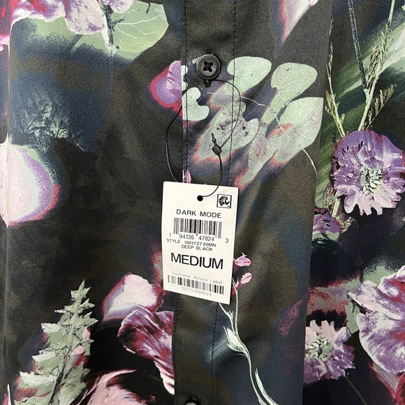 Men’s Garden Floral Button Front Shirt by INC International Concepts Medium - Picture 8 of 12
